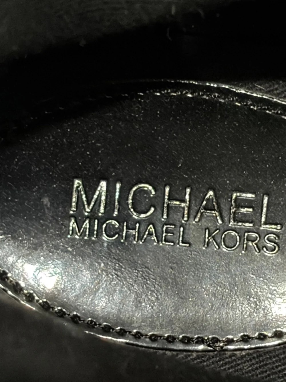 Michael Kors Black Fabric Suede Trim Sneakers Size 8.5